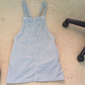 Top shop blue overall dress